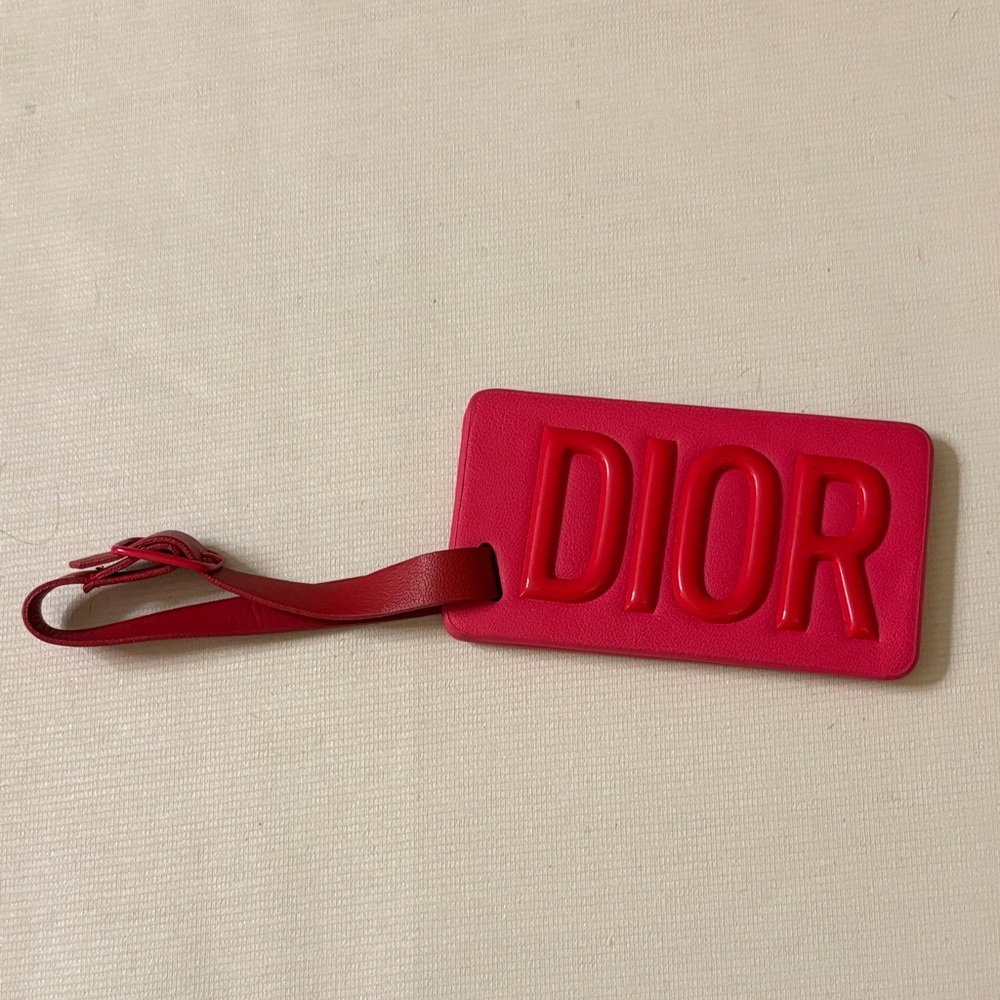Dior Red Purse Tag/Mirror